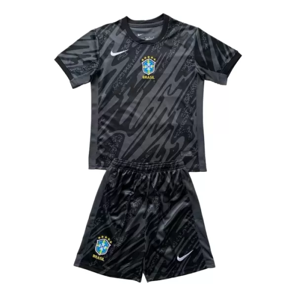 Conjunto Portero Brasil Niño 2024 Negra