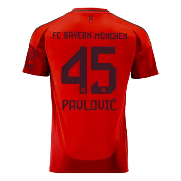 Camiseta FC Bayern de Múnich Aleksandar Pavlovic 45 Hombre Primera 24/25