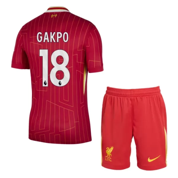 Conjunto Liverpool Gakpo 18 Niño Primera 24/25