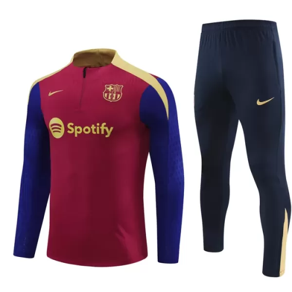 Barcelona Sudadera De Entrenamiento Hombre Cremallera Cuarto 24/25 Roja