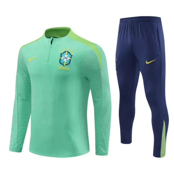 Brasil Sudadera De Entrenamiento Hombre Cremallera Cuarto 24/25 Verde