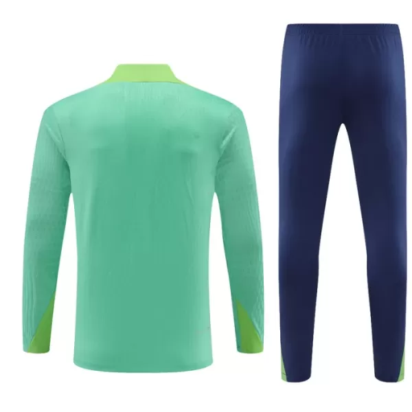 Brasil Sudadera De Entrenamiento Hombre Cremallera Cuarto 24/25 Verde