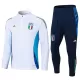 Italia Sudadera De Entrenamiento Hombre Cremallera Cuarto 24/25 Blanca