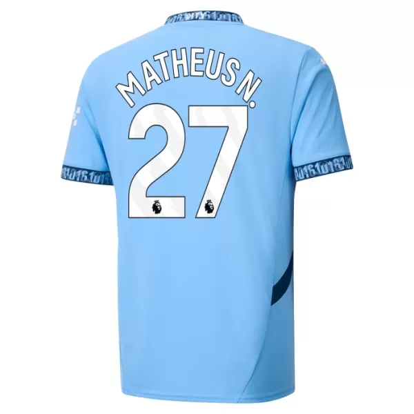 Camiseta Manchester City Matheus Nunes 27 Hombre Primera 24/25