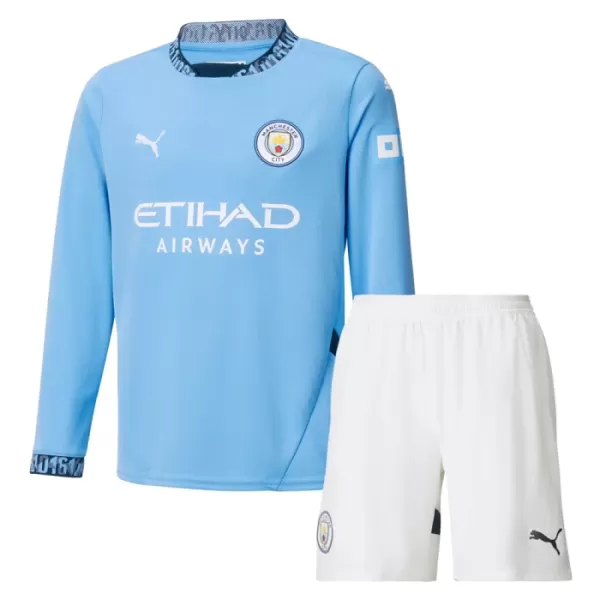 Conjunto Manga Larga Manchester City Niño Primera 24/25