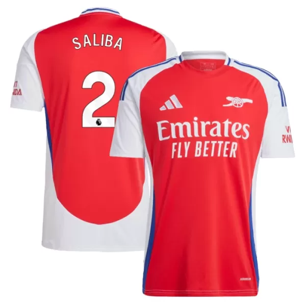 Camiseta Arsenal Saliba 2 Hombre Primera 24/25