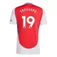 Camiseta Arsenal Trossard 19 Hombre Primera 24/25