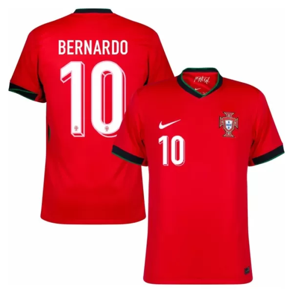 Camiseta Portugal Bernardo 10 Hombre Primera Euro 2024