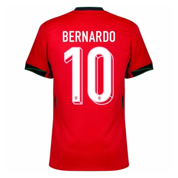 Camiseta Portugal Bernardo 10 Hombre Primera Euro 2024