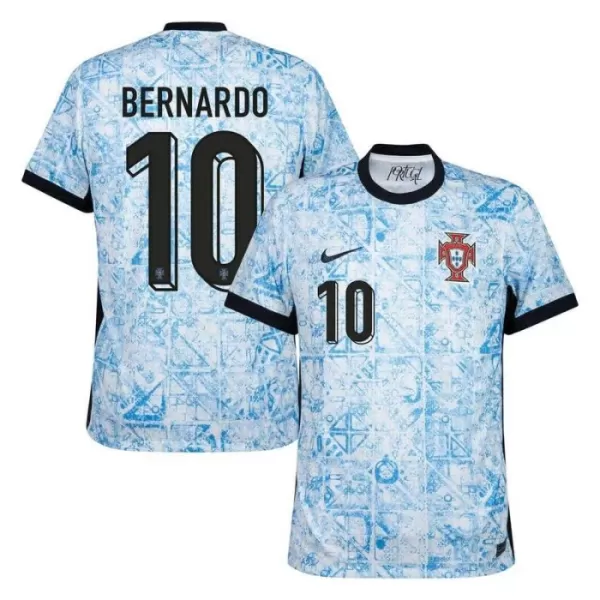 Camiseta Portugal Bernardo 10 Hombre Segunda Euro 2024