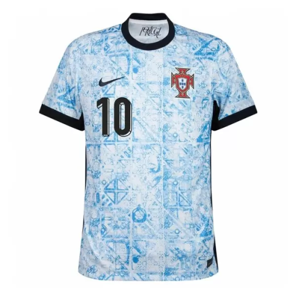 Camiseta Portugal Bernardo 10 Hombre Segunda Euro 2024