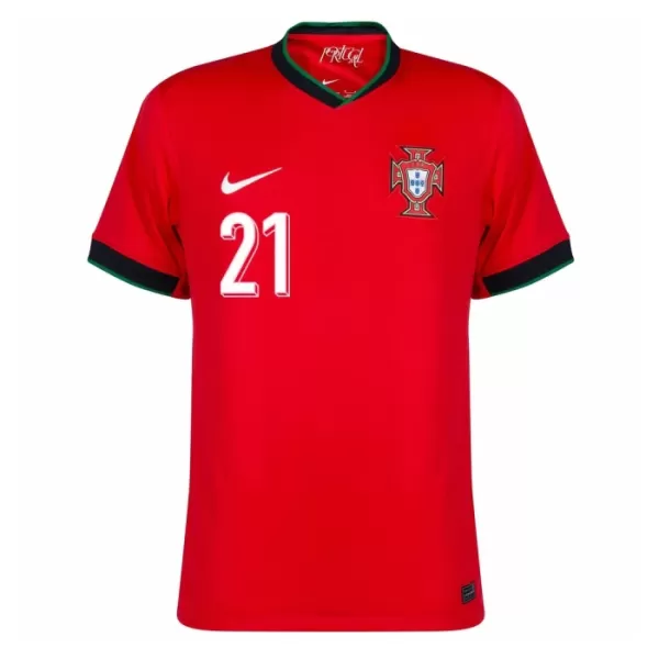 Camiseta Portugal Diogo J. 21 Hombre Primera Euro 2024