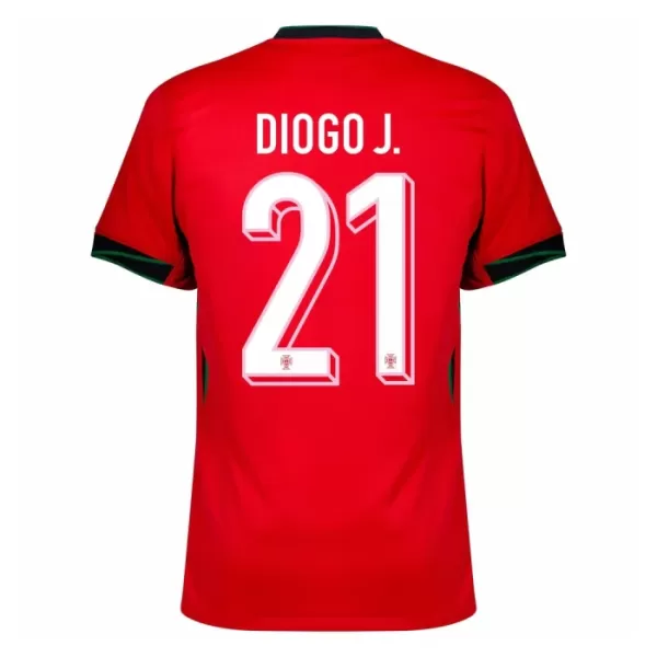 Camiseta Portugal Diogo J. 21 Hombre Primera Euro 2024
