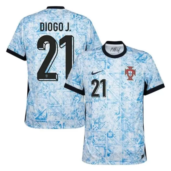 Camiseta Portugal Diogo J. 21 Hombre Segunda Euro 2024