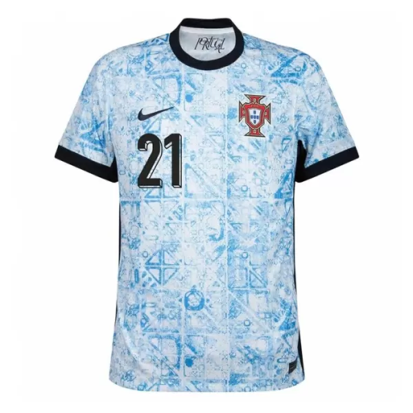 Camiseta Portugal Diogo J. 21 Hombre Segunda Euro 2024