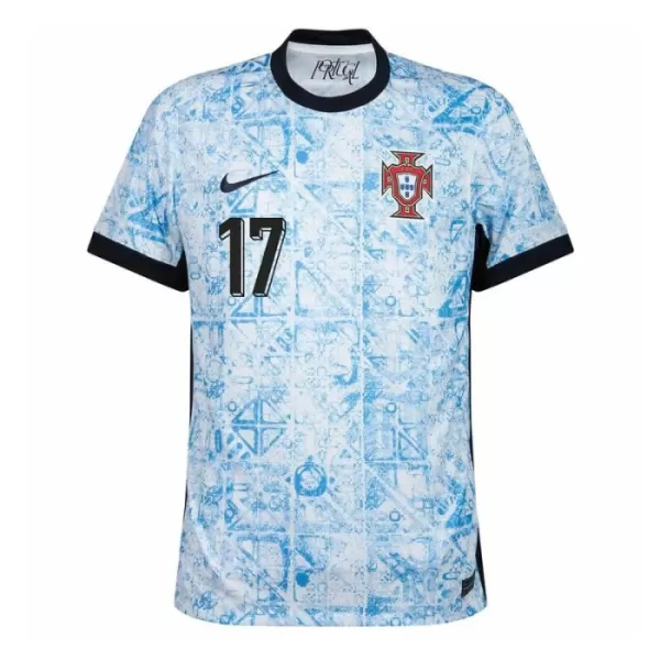 Camiseta Portugal R. Leao 17 Hombre Segunda Euro 2024