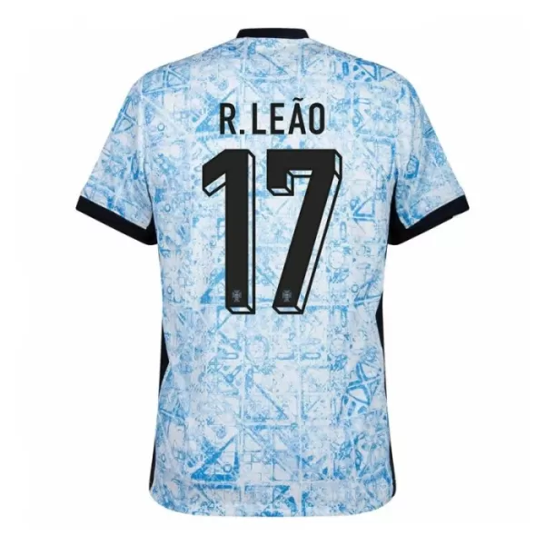 Camiseta Portugal R. Leao 17 Hombre Segunda Euro 2024