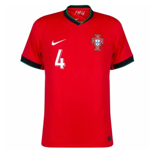 Camiseta Portugal Rúben Dias 4 Hombre Primera Euro 2024