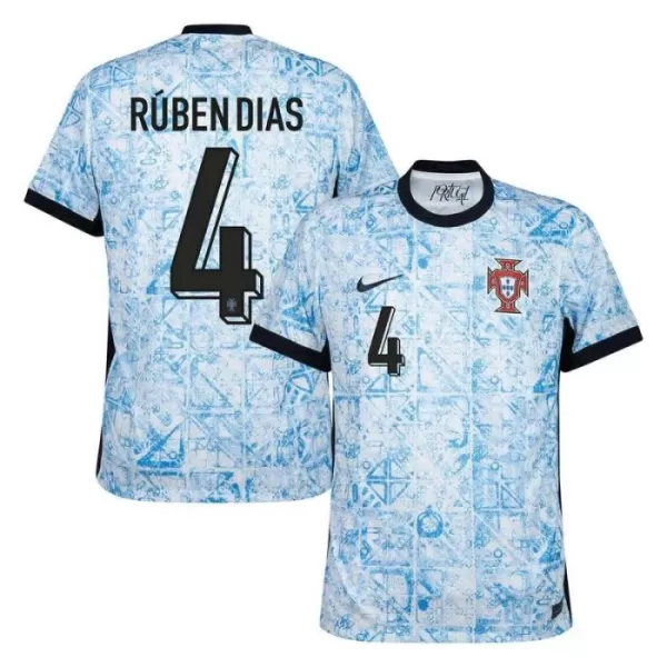 Camiseta Portugal Rúben Dias 4 Hombre Segunda Euro 2024