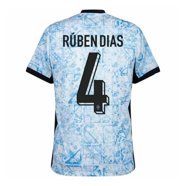 Camiseta Portugal Rúben Dias 4 Hombre Segunda Euro 2024