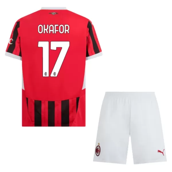 Conjunto AC Milan Okafor 17 Niño Primera 24/25