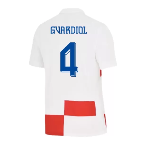 Camiseta Croacia Gvardiol 4 Hombre Primera Euro 2024
