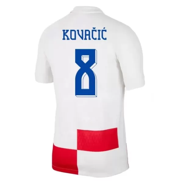 Camiseta Croacia Kovacic 8 Hombre Primera Euro 2024