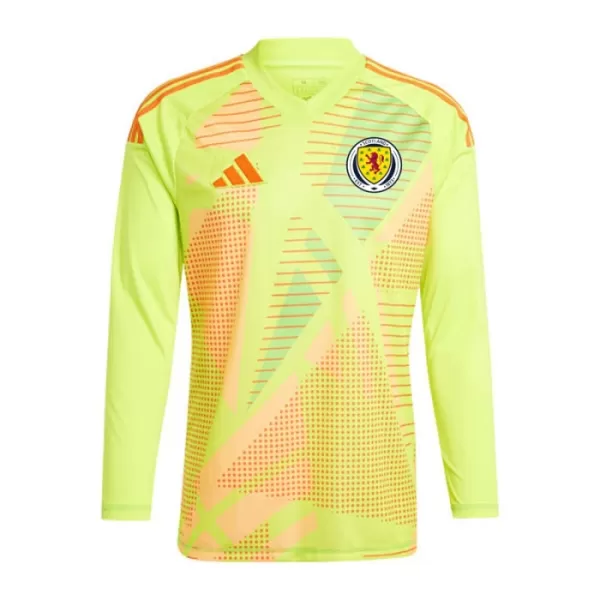 Camiseta Portero Escocia Hombre Euro 2024 Amarilla Manga Larga