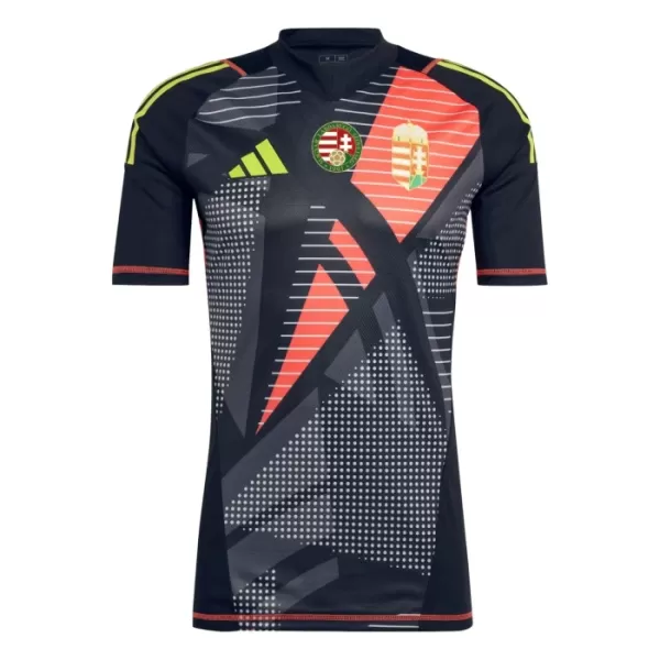 Camiseta Portero Hungría Hombre Euro 2024 Negra