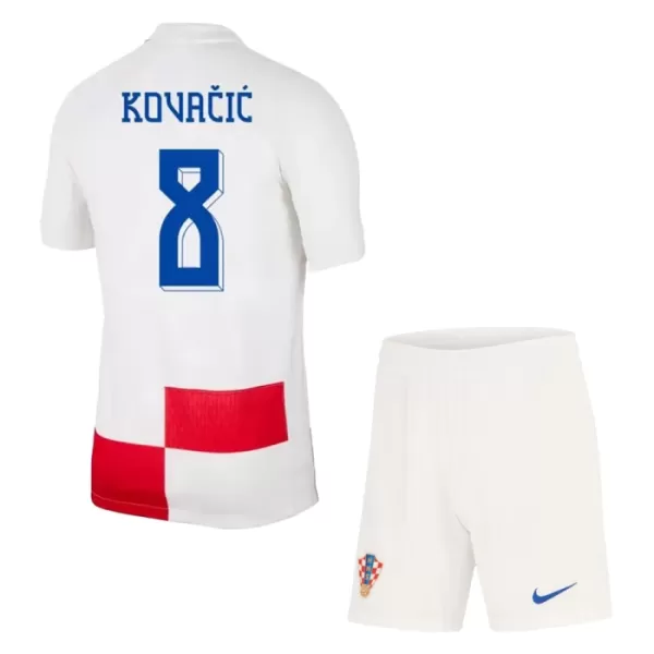 Conjunto Croacia Kovacic 8 Niño Primera Euro 2024