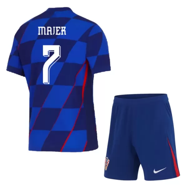 Conjunto Croacia Majer 7 Niño Segunda Euro 2024