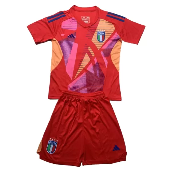 Conjunto Portero Italia Niño Euro 2024 Roja