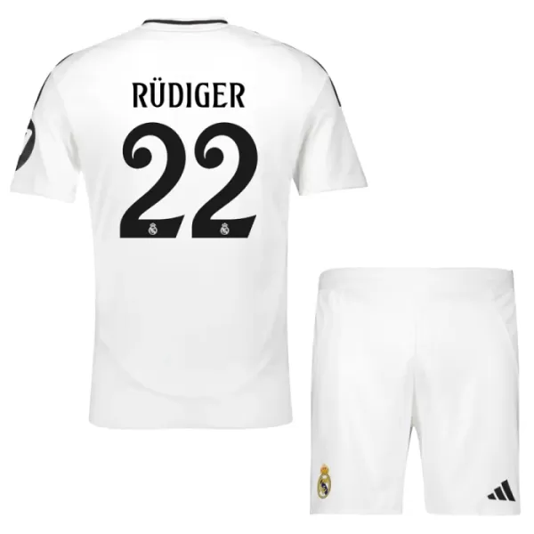 Conjunto Real Madrid Rudiger 22 Niño Primera 24/25