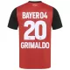 Camiseta Bayer 04 Leverkusen Alejandro Grimaldo 20 Hombre Primera 24/25