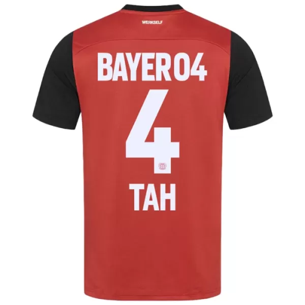 Camiseta Bayer 04 Leverkusen Jonathan Tah 4 Hombre Primera 24/25