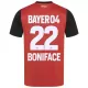 Camiseta Bayer 04 Leverkusen Victor Boniface 22 Hombre Primera 24/25
