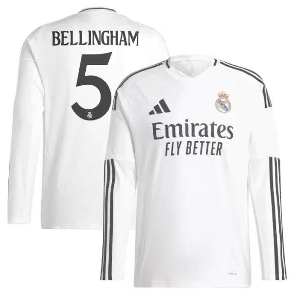 Camiseta Manga Larga Real Madrid Bellingham 5 Hombre Primera 24/25