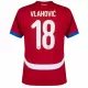 Camiseta Serbia Vlahovic 18 Hombre Primera Euro 2024