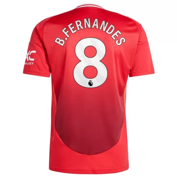 Camiseta Manchester United Bruno Fernandes 8 Hombre Primera 24/25