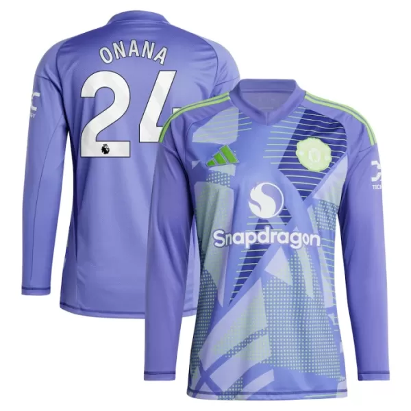 Camiseta Portero Manchester United Onana 24 Hombre Primera 24/25 Manga Larga