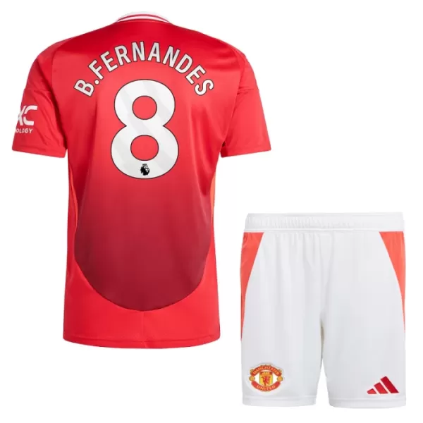 Conjunto Manchester United Bruno Fernandes 8 Niño Primera 24/25