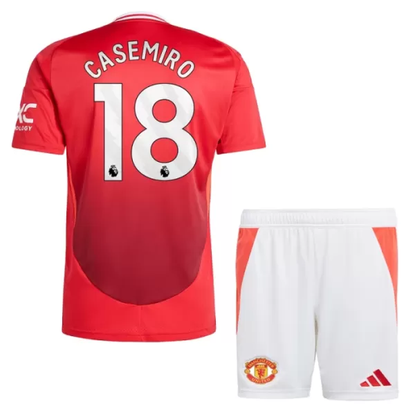 Conjunto Manchester United Casemiro 18 Niño Primera 24/25