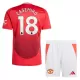 Conjunto Manchester United Casemiro 18 Niño Primera 24/25