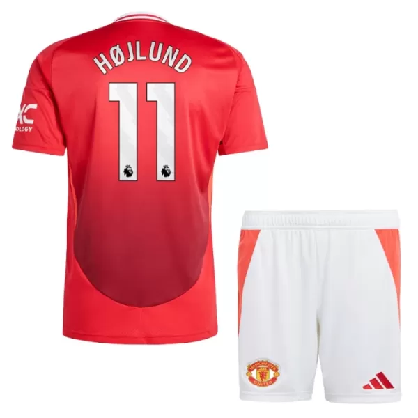 Conjunto Manchester United Højlund 11 Niño Primera 24/25