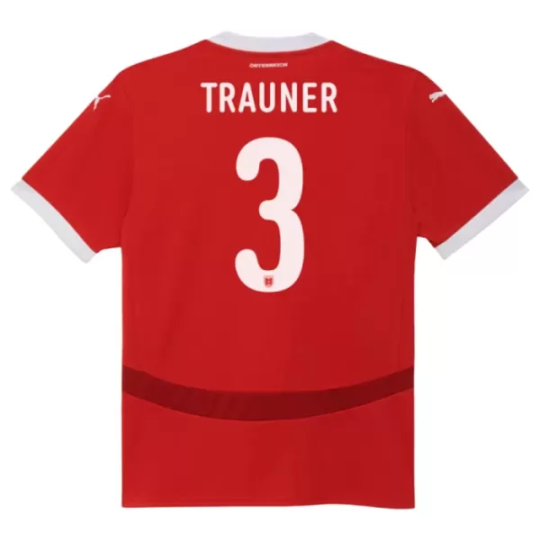 Camiseta Austria Gernot Trauner 3 Hombre Primera Euro 2024