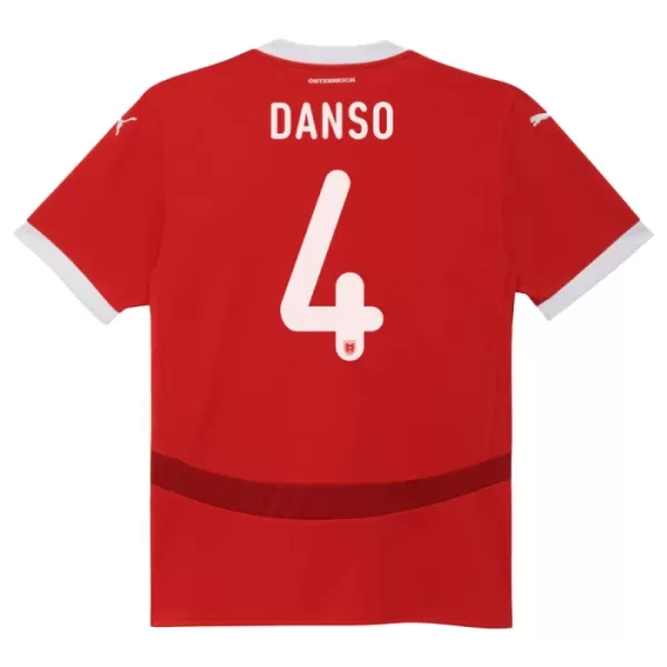 Camiseta Austria Kevin Danso 4 Hombre Primera Euro 2024