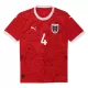 Camiseta Austria Kevin Danso 4 Hombre Primera Euro 2024