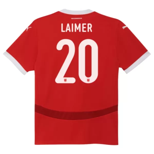 Camiseta Austria Konrad Laimer 20 Hombre Primera Euro 2024