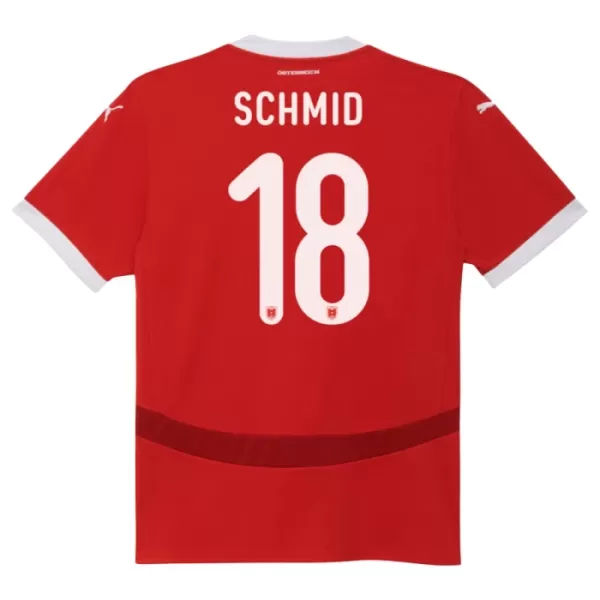 Camiseta Austria Romano Schmid 18 Hombre Primera Euro 2024