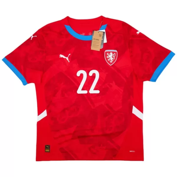 Camiseta República Checa Soucek 22 Hombre Primera Euro 2024